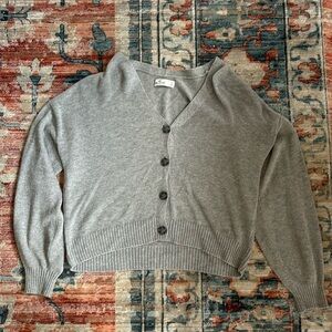 Gray Hollister Cardigan